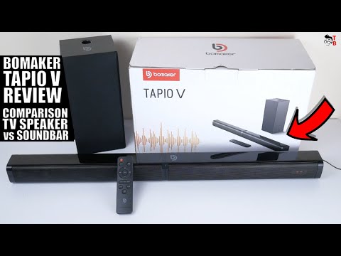 Bomaker TAPIO V REVIEW: 100W Wireless Soundbar and Subwoofer!