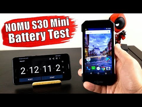 NOMU S30 Mini - Battery Charging Time and Drain Test