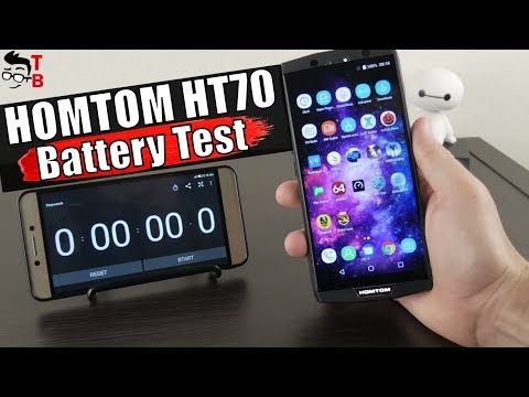 HOMTOM HT70 - Battery Drain Test and Charging Time