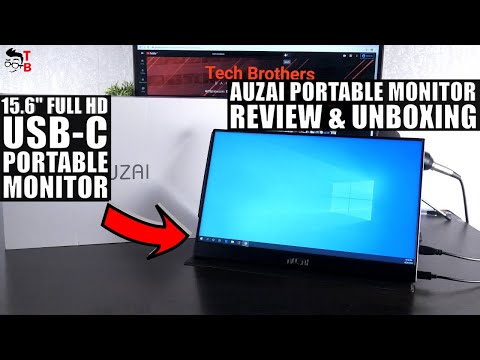 AUZAI Portable 15.6-Inch USB-C Monitor 2020 REVIEW & Unboxing