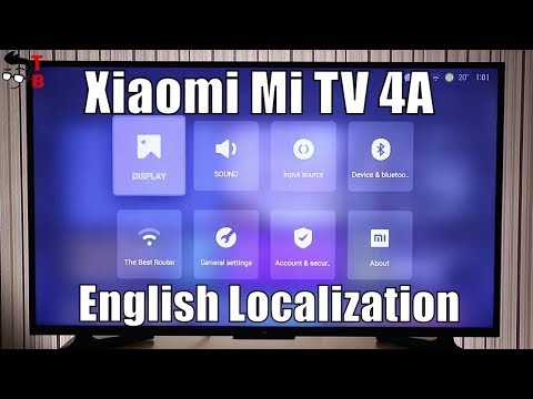 Xiaomi Mi TV 4A - How to Change To English (Tutorial)