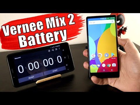 Vernee Mix 2 - Battery Drain Test and Charging Time