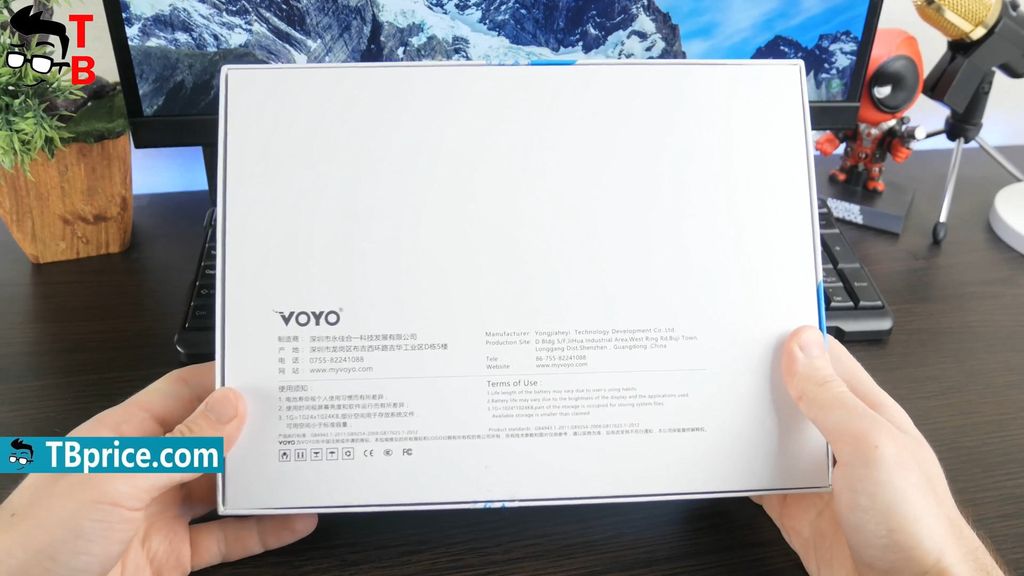 VOYO i8 Pro REVIEW package box