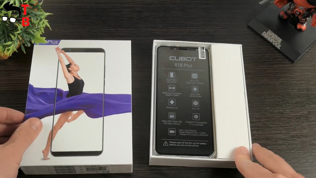 Cubot X18 Plus REVIEW package box