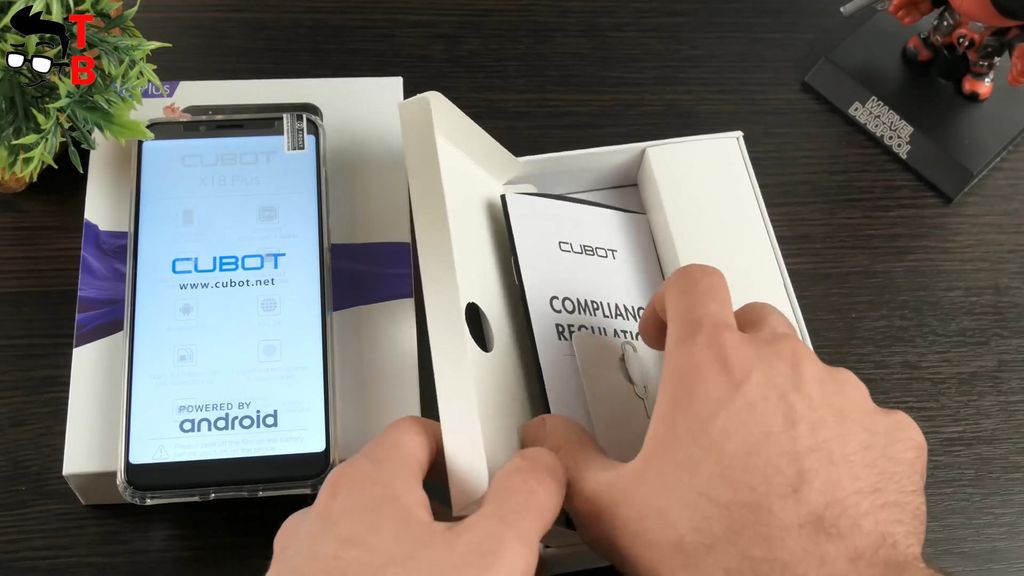 Cubot X18 Plus REVIEW package box