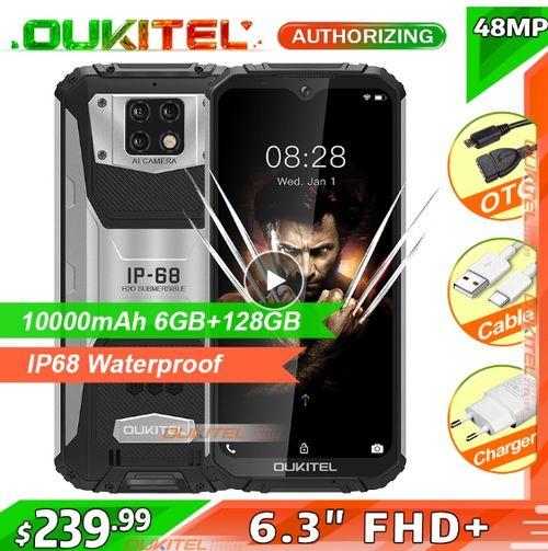 OUKITEL WP6 10000mAh 6.3'' FHD+ IP68 Waterproof Mobile Phone - Aliexpress