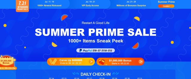 Banggood SUMMER PRIME SALE 2020