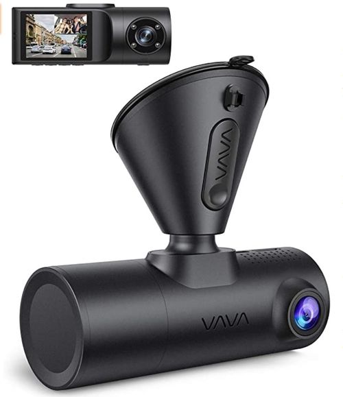 Dual Dash Cam, VAVA 2K Front and 1080P Cabin - Amazon