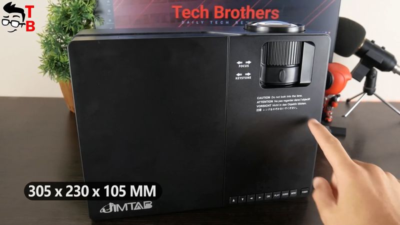 JIMTAB M18 Pro REVIEW: New 1080P Projector With Screen Mirroring!