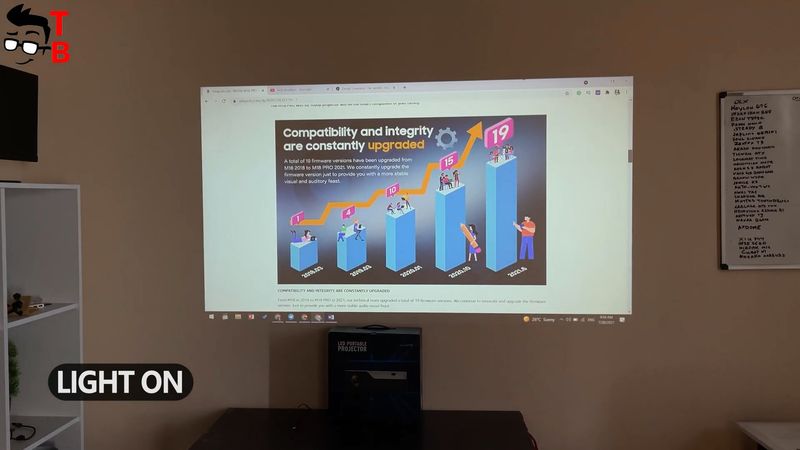 JIMTAB M18 Pro REVIEW: New 1080P Projector With Screen Mirroring!