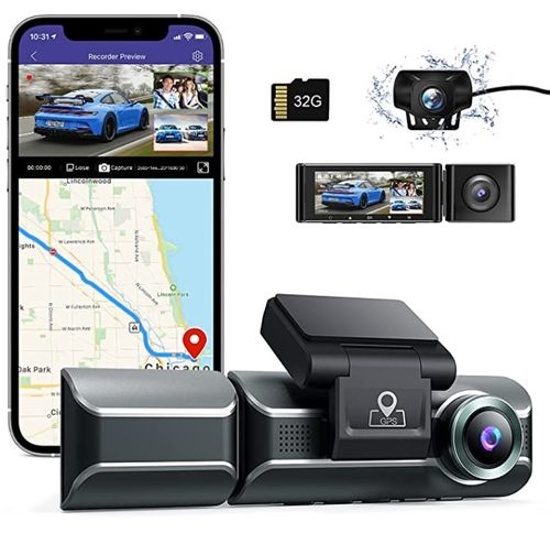 AZDOME M550 Dash Cam 3 Channel - $30 OFF COUPON - Amazon