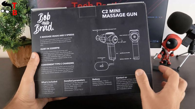 Bob and Brad C2 Mini Massage Gun REVIEW: Why Is it "Amazon's Choice"?