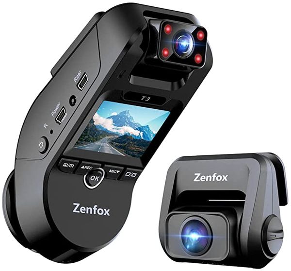 3 Channel Dash Cam, Zenfox 2K - 15% OFF DISCOUNT - Amazon