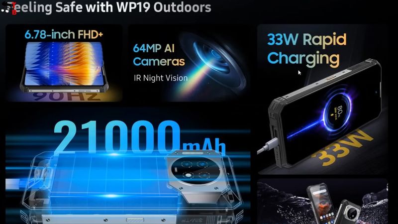 Oukitel WP19 PREVIEW: How Long Will 21000mAh Battery Charge?