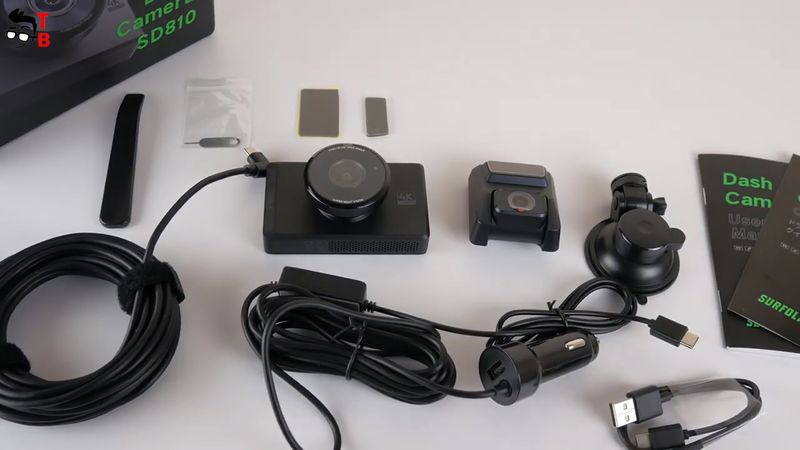 SD510 Dash Cam Front and Rear Wireless - Surfola Dual Camera for