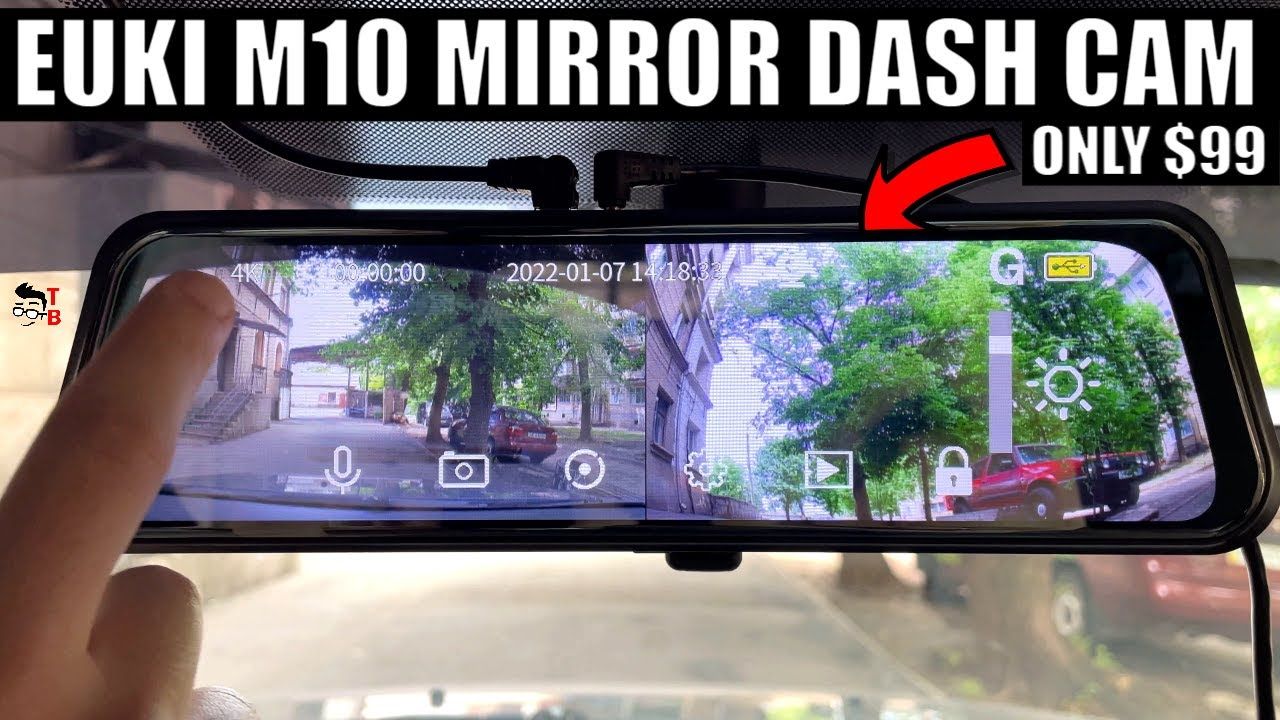Budget 4K Mirror Dual Dash Cam! EUKI M10 REVIEW