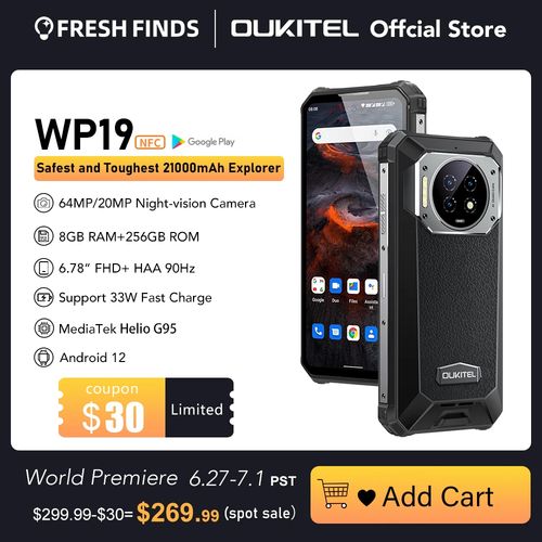 Oukitel WP19 Rugged Night Vision Smartphone - Aliexpress