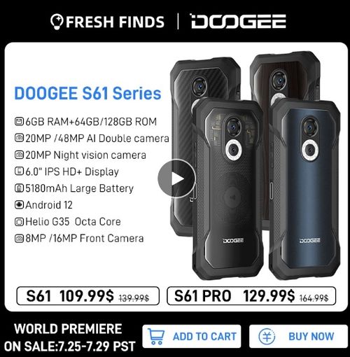 DOOGEE S61 Series Rugged Phone - Aliexpress