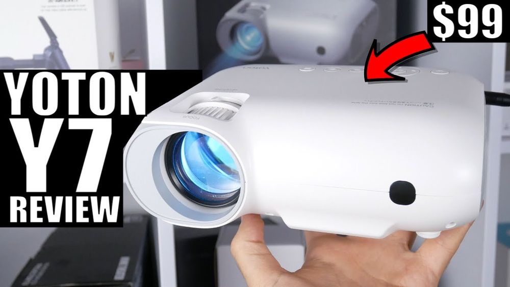 Full HD 1080P Wi-Fi Projector $100! Yoton Y7 REVIEW