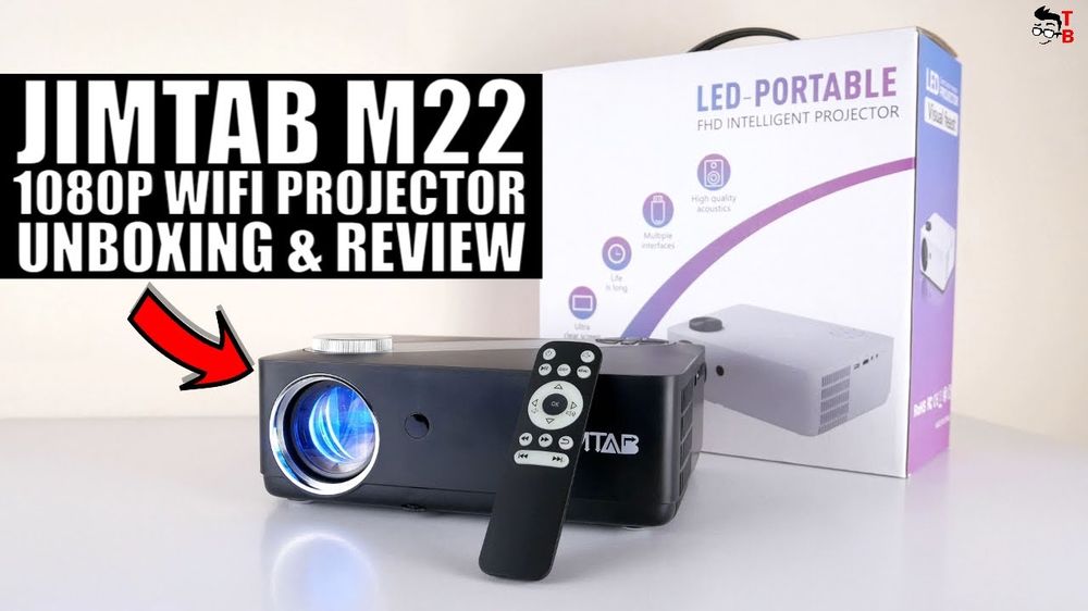 Native 1080P Short Throw Projector In 2022! JIMTAB M22 REVIEW