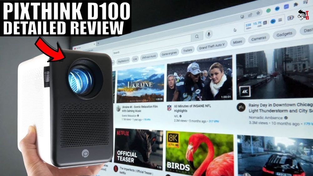 I Didn't Expect This From a Budget Projector! Pixthink D100 REVIEW