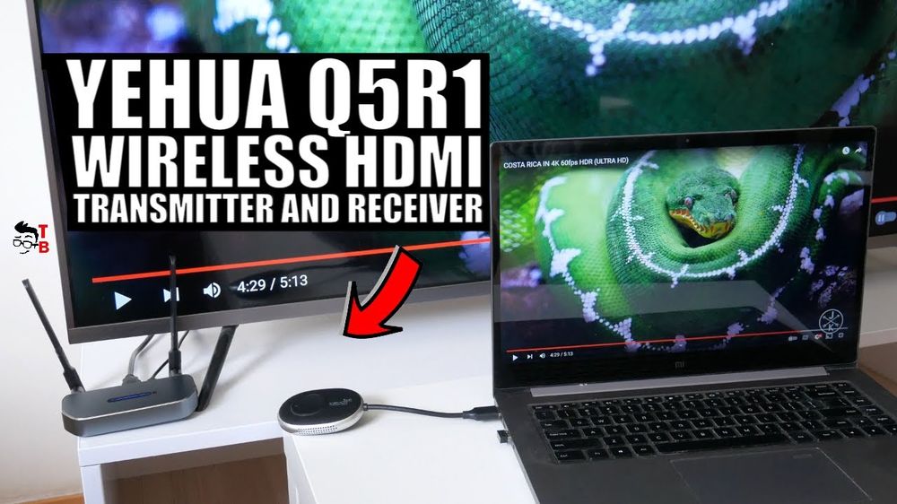 Wireless HDMI Transmitter and Receiver For Office! YeHua Q5R1 REVIEW
