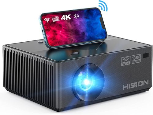 HISION WiFi Bluetooth Projector Native 1080P Projector - Amazon