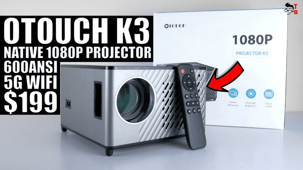 Vinyl Record Player Style 1080P Projector Under $200! OTOUCH K3 REVIEW