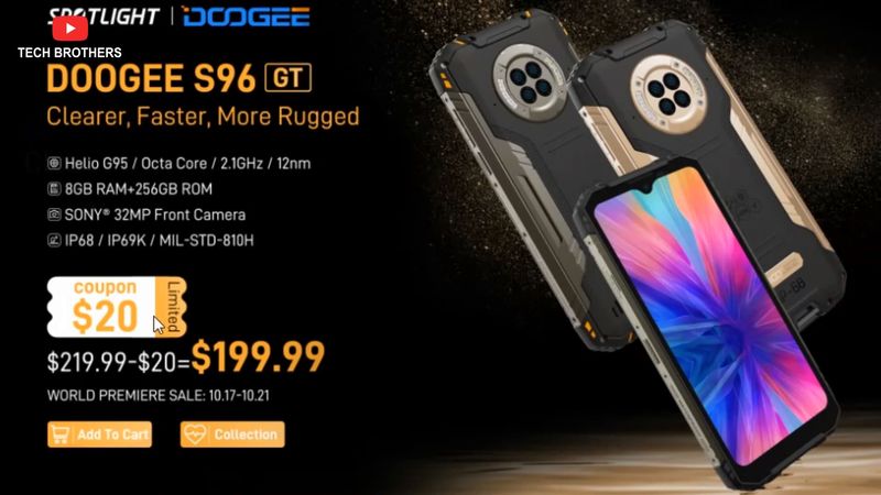 Doogee S96 GT PREVIEW: Night Vision Camera Is Much Better!