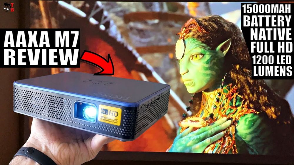 The Best Battery-Powered Projector In 2022! AAXA M7 REVIEW