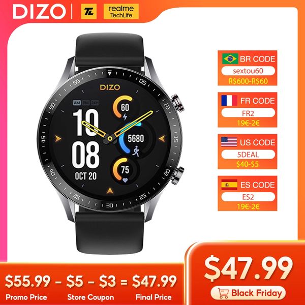 realme Techlife DIZO Watch R Talk Smart Watch - Aliexpress