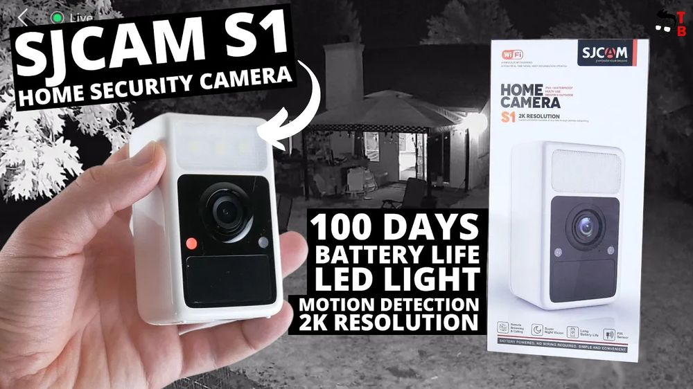 3 Months Battery Home and Outdoor Security Camera! SJCAM S1 REVIEW