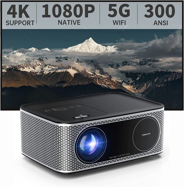 TURBOAMP 5G Native 1080P Movie Projector - Amazon