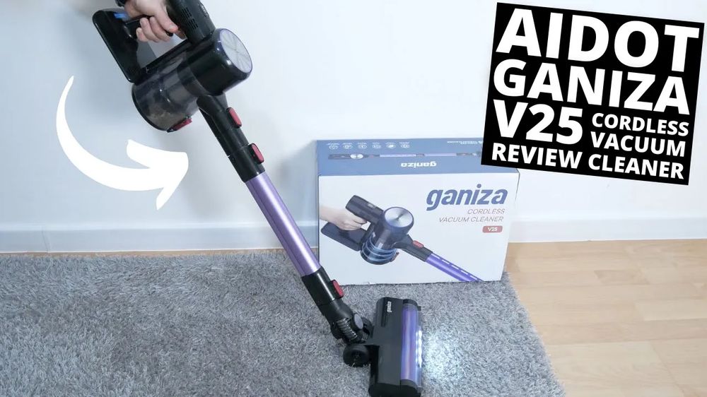 28KPa Powerful Cordless Vacuum Cleaner! AiDot Ganiza V25 REVIEW