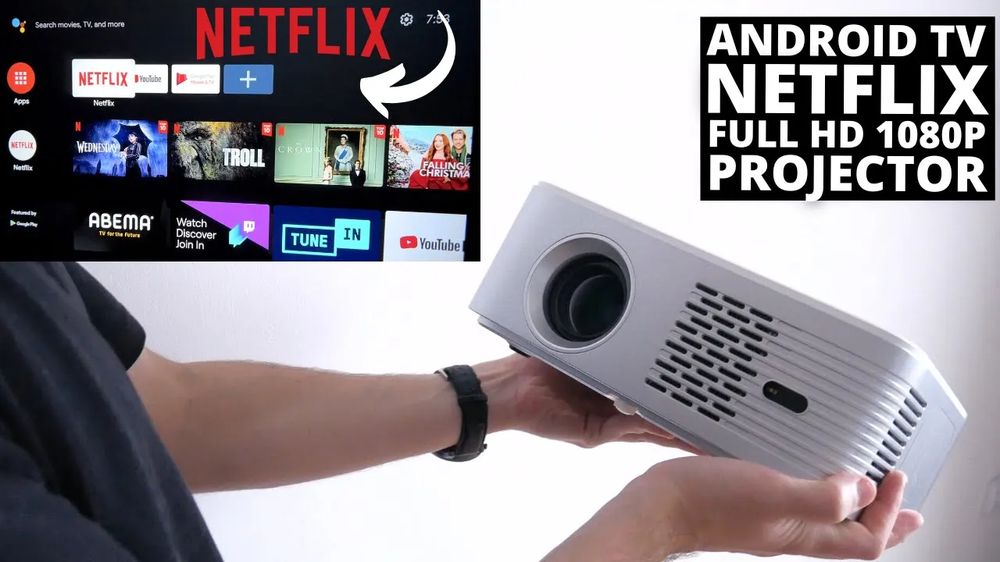 2022 Full HD Projector With Android TV and Netflix! CIBEST G1 REVIEW
