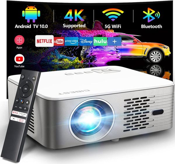 CIBEST G1 4K Support Android TV 10.0 Projector - $50 OFF COUPON - Amazon