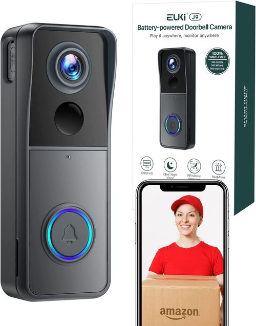 EUKI J9 Smart WiFi Door Bell Ringer Wireless with Camera - Amazon