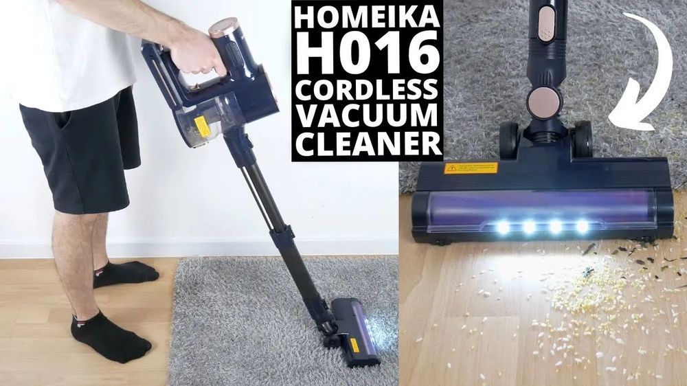 Cordless Vacuum Cleaner With Large Dust Cup! Homeika H016 REVIEW