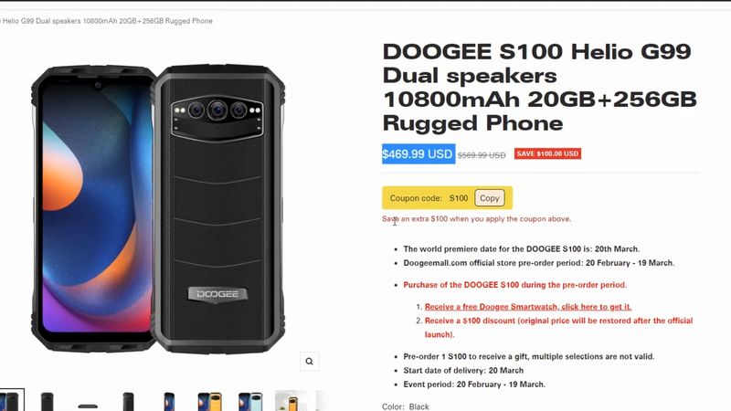 Doogee S100 PREVIEW: WOW, This Smartphone Will Shock You!