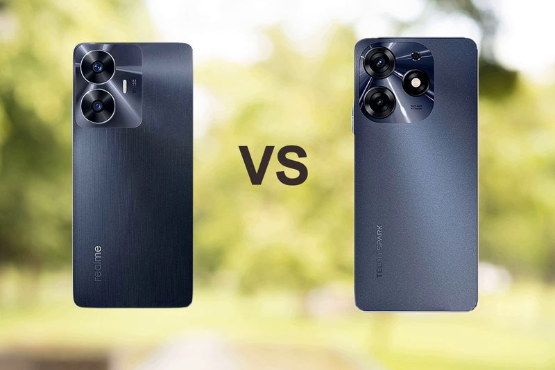 Realme C55 vs Tecno Spark 10 Pro: Compare Best Budget Smartphones 2023!