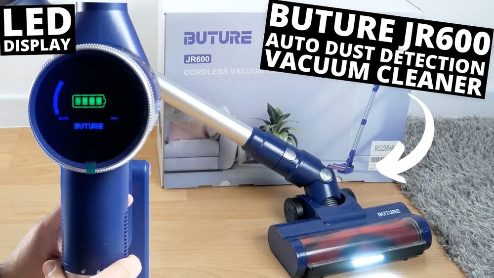 Powerful and Smart Dust Detection Cordless Vacuum Cleaner! BUTURE JR600 REVIEW
