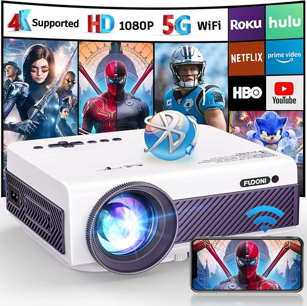FUDONI 5G WiFi Native 1080P Outdoor Projector - Amazon - $60 OFF COUPON