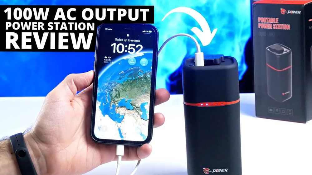 Portable Power Station With 100W AC Output Under $100! G-Power C60Q REVIEW