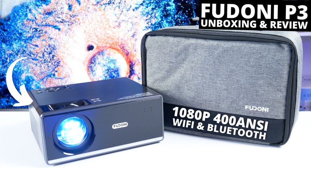 Stylish Budget 1080P Projector 2023! FUDONI Aurora P3 REVIEW