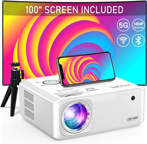 VISSPL V30 Projector with WiFi and Bluetooth - Amazon - 50% OFF