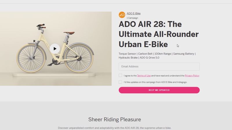 ADO Air 28 PREVIEW: 100KM Range Urban Electric Bike! Is It Really Good?