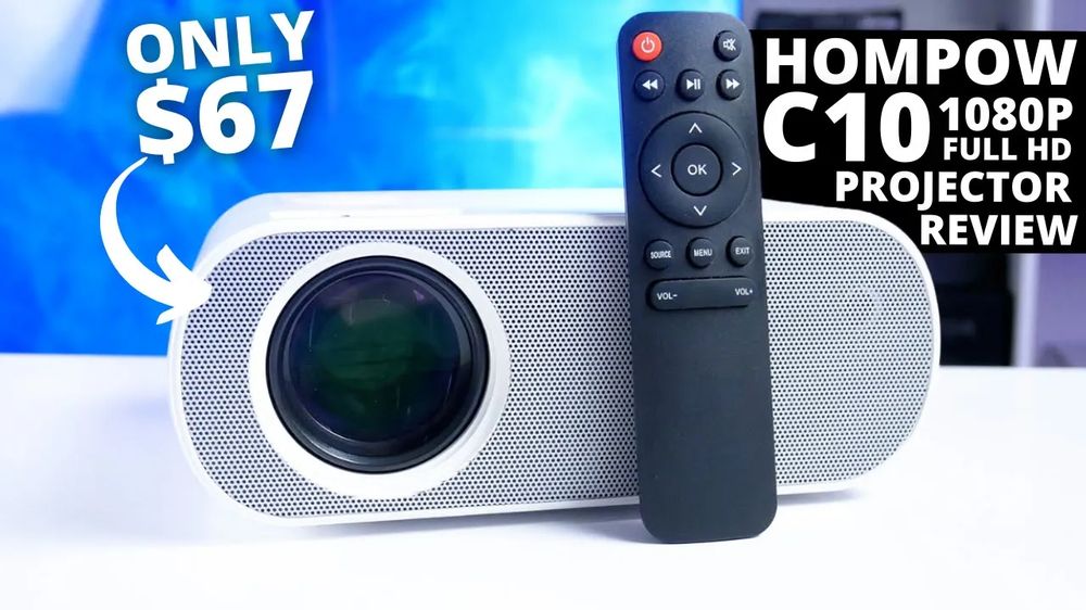 Is The Cheapest 1080P Projector Any Good? HOMPOW C10 REVIEW