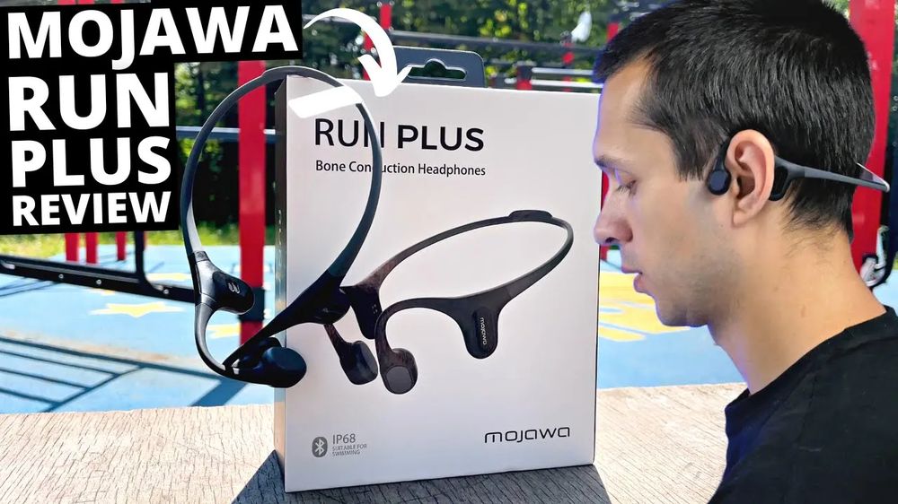 Swimming, Running and Cycling Bone Conduction Headphones! Mojawa Run Plus REVIEW