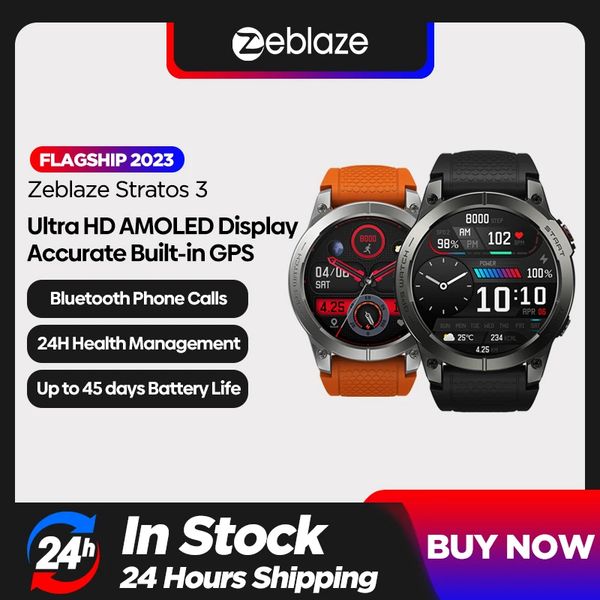 Zeblaze Stratos 3 Premium GPS Smart Watch - Aliexpress