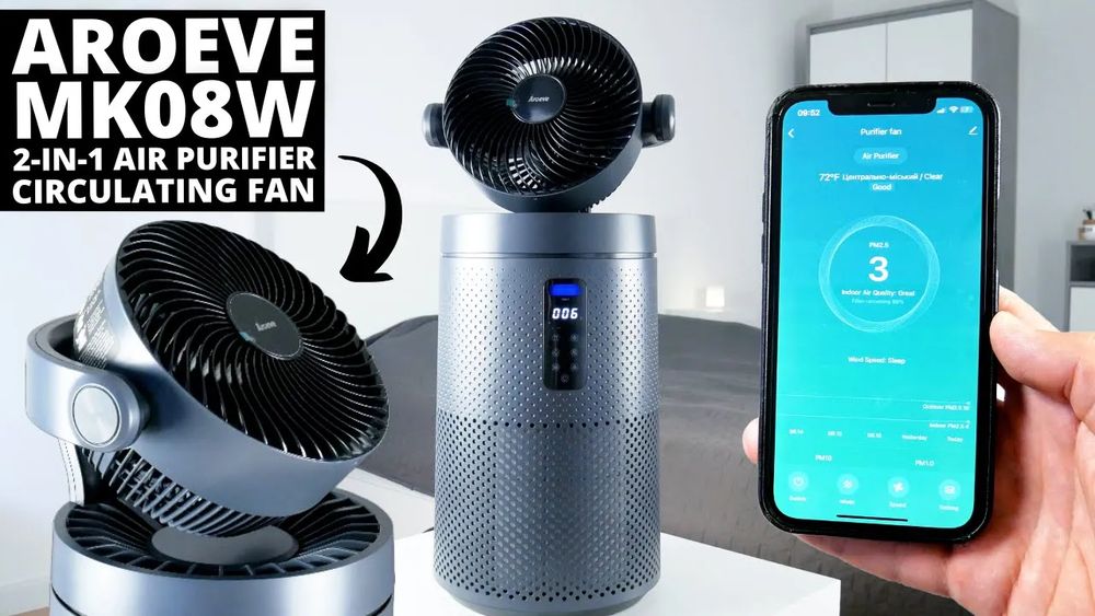 Next Level Air Purifier! AROEVE MK08W REVIEW